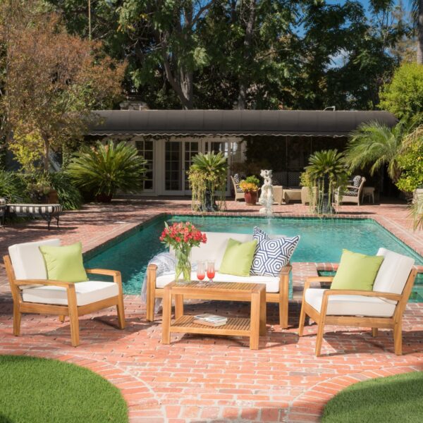 4pc Outdoor Sofa Set w/ Cushions - NH511992 - Image 5