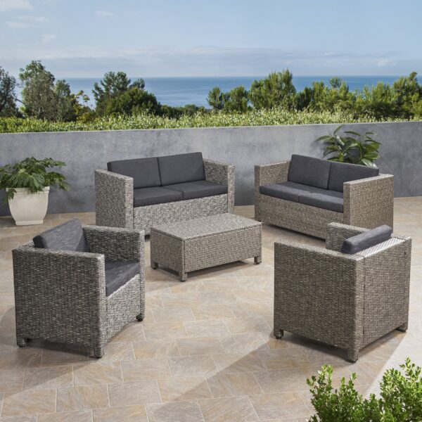 6-Seater Outdoor Sofa Set with Coffee Table - NH709903 - Image 3