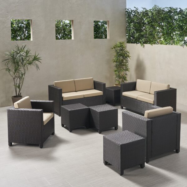 6-Seater Outdoor Sofa Set with Side Tables - NH339903 - Image 2