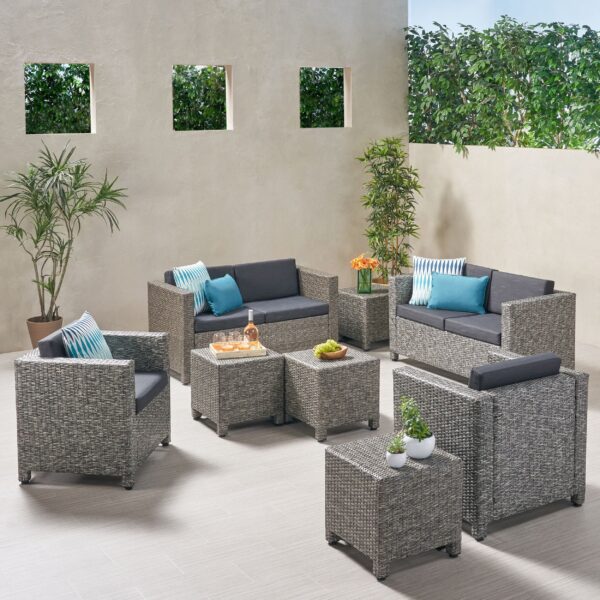 6-Seater Outdoor Sofa Set with Side Tables - NH339903 - Image 7